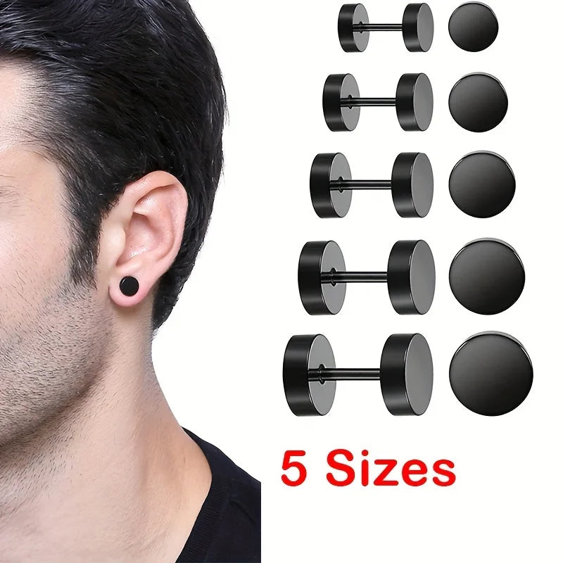 Black Stud Earrings