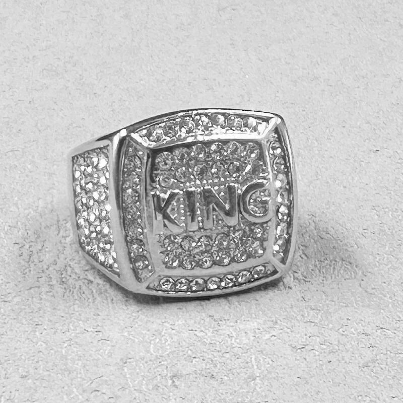 Full Rhinestone King Rings