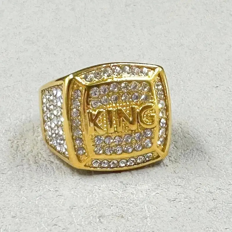 Full Rhinestone King Rings