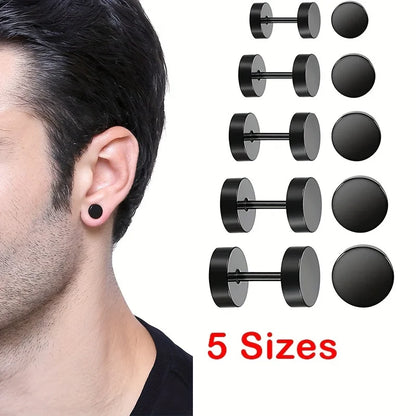 Black Stud Earrings