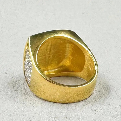 Full Rhinestone King Rings